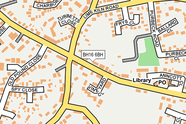 BH16 6BH map - OS OpenMap – Local (Ordnance Survey) BH16 6BH map - OS OpenMap – Local (Ordnance Survey)
