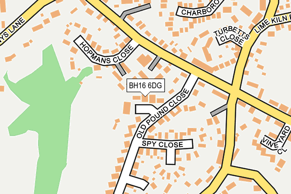 BH16 6DG map - OS OpenMap – Local (Ordnance Survey) BH16 6DG map - OS OpenMap – Local (Ordnance Survey)