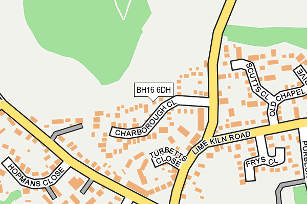 BH16 6DH map - OS OpenMap – Local (Ordnance Survey) BH16 6DH map - OS OpenMap – Local (Ordnance Survey)