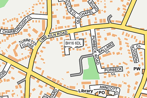 BH16 6DL map - OS OpenMap – Local (Ordnance Survey) BH16 6DL map - OS OpenMap – Local (Ordnance Survey)