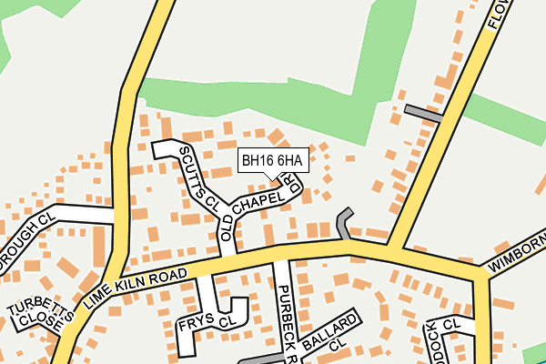 BH16 6HA map - OS OpenMap – Local (Ordnance Survey) BH16 6HA map - OS OpenMap – Local (Ordnance Survey)