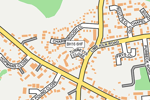 BH16 6HF map - OS OpenMap – Local (Ordnance Survey) BH16 6HF map - OS OpenMap – Local (Ordnance Survey)