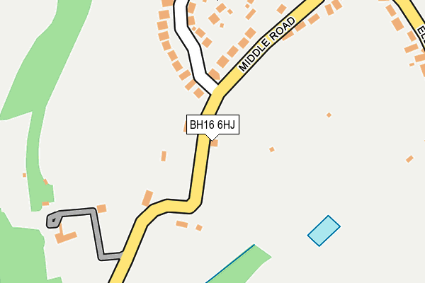 BH16 6HJ map - OS OpenMap – Local (Ordnance Survey) BH16 6HJ map - OS OpenMap – Local (Ordnance Survey)