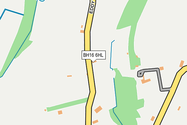 BH16 6HL map - OS OpenMap – Local (Ordnance Survey)