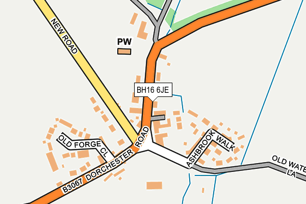 BH16 6JE map - OS OpenMap – Local (Ordnance Survey) BH16 6JE map - OS OpenMap – Local (Ordnance Survey)