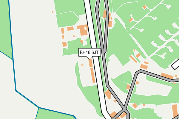 BH16 6JT map - OS OpenMap – Local (Ordnance Survey) BH16 6JT map - OS OpenMap – Local (Ordnance Survey)