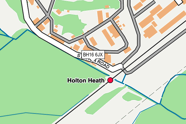 BH16 6JX map - OS OpenMap – Local (Ordnance Survey) BH16 6JX map - OS OpenMap – Local (Ordnance Survey)