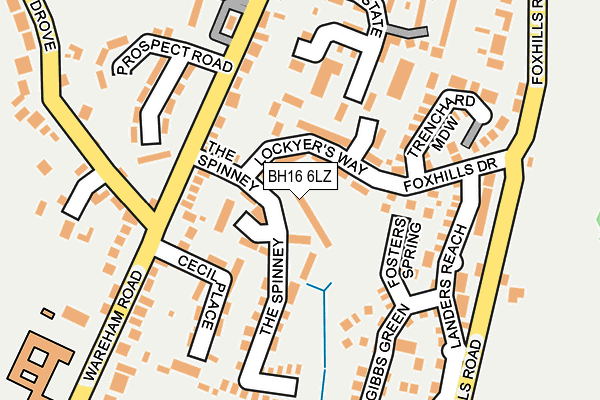BH16 6LZ map - OS OpenMap – Local (Ordnance Survey) BH16 6LZ map - OS OpenMap – Local (Ordnance Survey)
