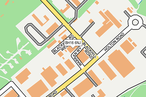 BH16 6NJ map - OS OpenMap – Local (Ordnance Survey) BH16 6NJ map - OS OpenMap – Local (Ordnance Survey)