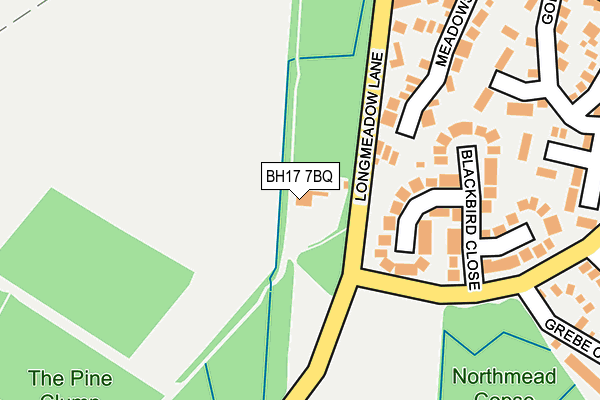 BH17 7BQ map - OS OpenMap – Local (Ordnance Survey)
