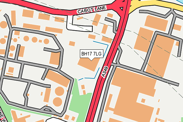 BH17 7LG map - OS OpenMap – Local (Ordnance Survey) BH17 7LG map - OS OpenMap – Local (Ordnance Survey)