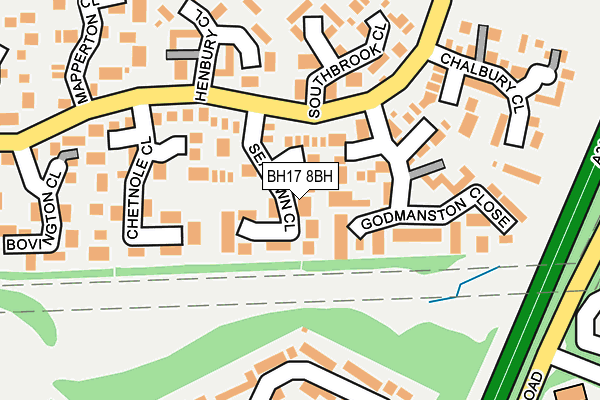 BH17 8BH map - OS OpenMap – Local (Ordnance Survey) BH17 8BH map - OS OpenMap – Local (Ordnance Survey)