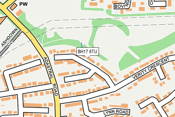 BH17 8TU map - OS OpenMap – Local (Ordnance Survey) BH17 8TU map - OS OpenMap – Local (Ordnance Survey)