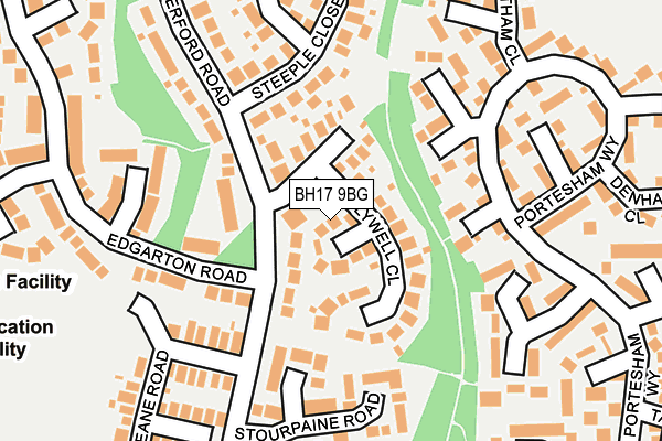 BH17 9BG map - OS OpenMap – Local (Ordnance Survey) BH17 9BG map - OS OpenMap – Local (Ordnance Survey)
