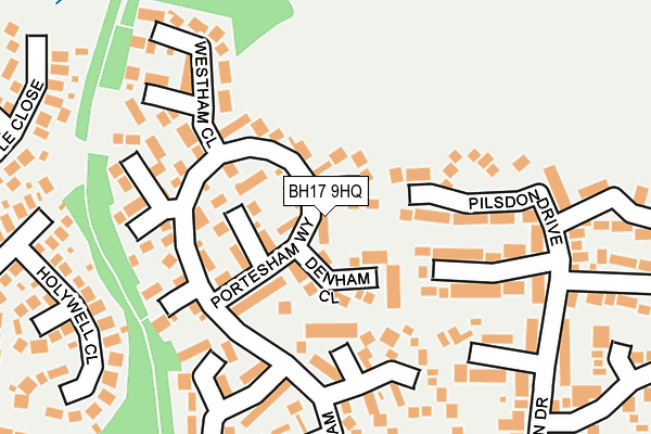 BH17 9HQ map - OS OpenMap – Local (Ordnance Survey) BH17 9HQ map - OS OpenMap – Local (Ordnance Survey)
