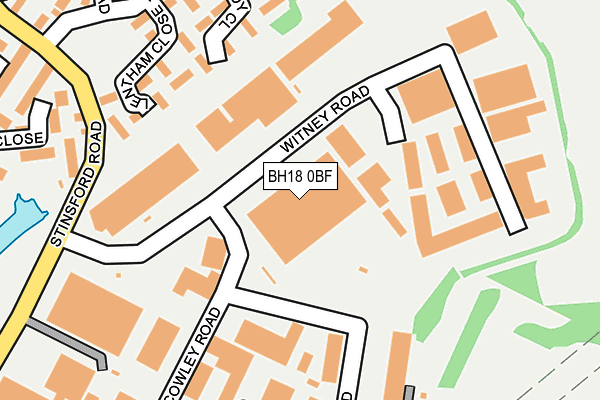 BH18 0BF map - OS OpenMap – Local (Ordnance Survey) BH18 0BF map - OS OpenMap – Local (Ordnance Survey)