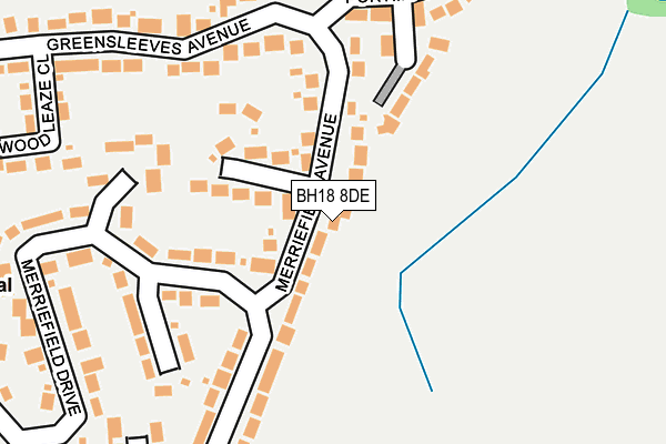 BH18 8DE map - OS OpenMap – Local (Ordnance Survey) BH18 8DE map - OS OpenMap – Local (Ordnance Survey)