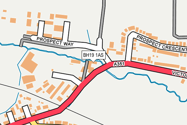 BH19 1AS map - OS OpenMap – Local (Ordnance Survey) BH19 1AS map - OS OpenMap – Local (Ordnance Survey)