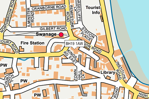 BH19 1AW map - OS OpenMap – Local (Ordnance Survey) BH19 1AW map - OS OpenMap – Local (Ordnance Survey)