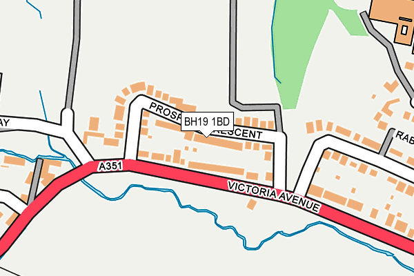 BH19 1BD map - OS OpenMap – Local (Ordnance Survey) BH19 1BD map - OS OpenMap – Local (Ordnance Survey)