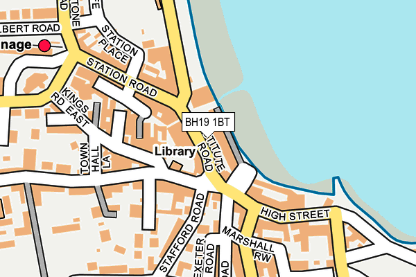 BH19 1BT map - OS OpenMap – Local (Ordnance Survey) BH19 1BT map - OS OpenMap – Local (Ordnance Survey)