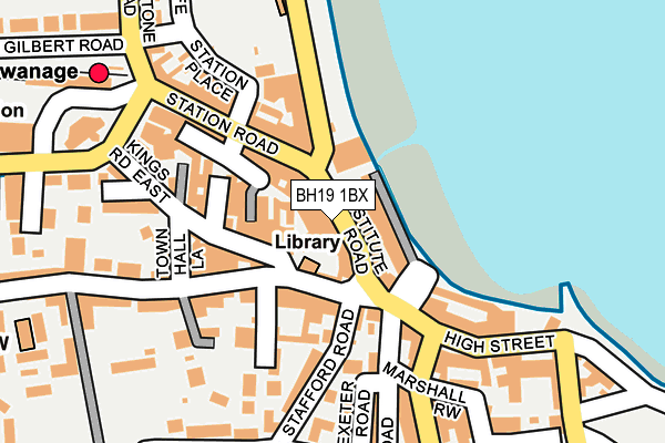 BH19 1BX map - OS OpenMap – Local (Ordnance Survey) BH19 1BX map - OS OpenMap – Local (Ordnance Survey)