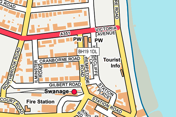 BH19 1DL map - OS OpenMap – Local (Ordnance Survey) BH19 1DL map - OS OpenMap – Local (Ordnance Survey)