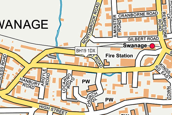 BH19 1DX map - OS OpenMap – Local (Ordnance Survey) BH19 1DX map - OS OpenMap – Local (Ordnance Survey)