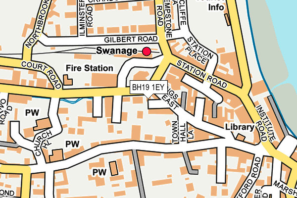 BH19 1EY map - OS OpenMap – Local (Ordnance Survey) BH19 1EY map - OS OpenMap – Local (Ordnance Survey)