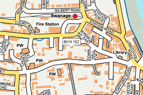 BH19 1EZ map - OS OpenMap – Local (Ordnance Survey) BH19 1EZ map - OS OpenMap – Local (Ordnance Survey)