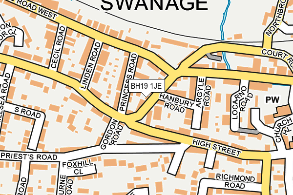 BH19 1JE map - OS OpenMap – Local (Ordnance Survey) BH19 1JE map - OS OpenMap – Local (Ordnance Survey)