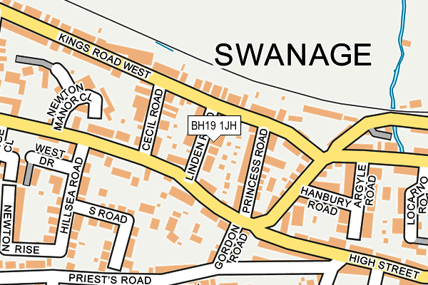 BH19 1JH map - OS OpenMap – Local (Ordnance Survey) BH19 1JH map - OS OpenMap – Local (Ordnance Survey)