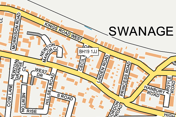 BH19 1JJ map - OS OpenMap – Local (Ordnance Survey) BH19 1JJ map - OS OpenMap – Local (Ordnance Survey)