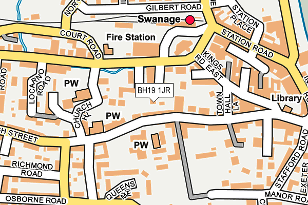 BH19 1JR map - OS OpenMap – Local (Ordnance Survey) BH19 1JR map - OS OpenMap – Local (Ordnance Survey)