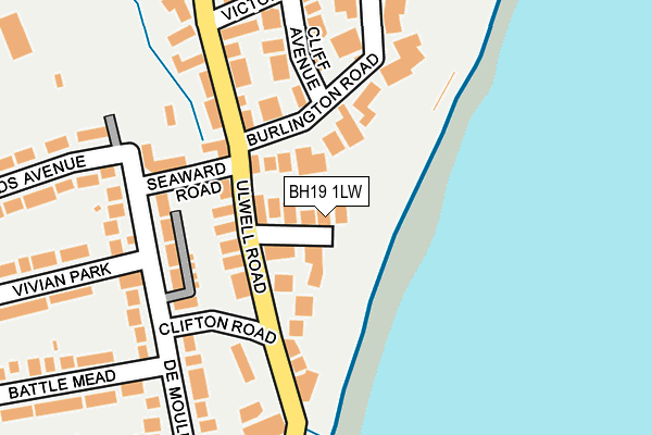 BH19 1LW map - OS OpenMap – Local (Ordnance Survey) BH19 1LW map - OS OpenMap – Local (Ordnance Survey)