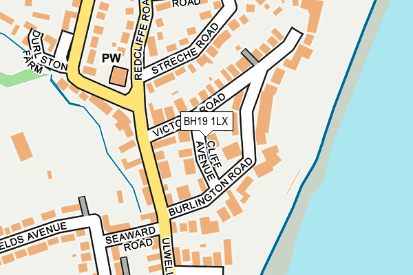 BH19 1LX map - OS OpenMap – Local (Ordnance Survey) BH19 1LX map - OS OpenMap – Local (Ordnance Survey)