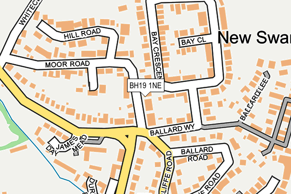 BH19 1NE map - OS OpenMap – Local (Ordnance Survey) BH19 1NE map - OS OpenMap – Local (Ordnance Survey)