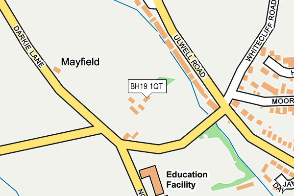 BH19 1QT map - OS OpenMap – Local (Ordnance Survey) BH19 1QT map - OS OpenMap – Local (Ordnance Survey)