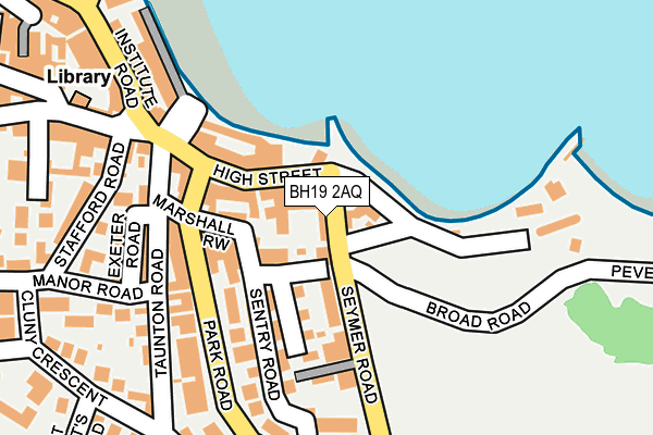 BH19 2AQ map - OS OpenMap – Local (Ordnance Survey) BH19 2AQ map - OS OpenMap – Local (Ordnance Survey)