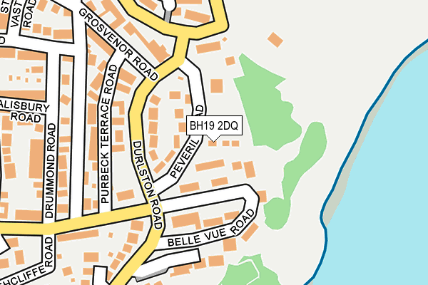 BH19 2DQ map - OS OpenMap – Local (Ordnance Survey) BH19 2DQ map - OS OpenMap – Local (Ordnance Survey)
