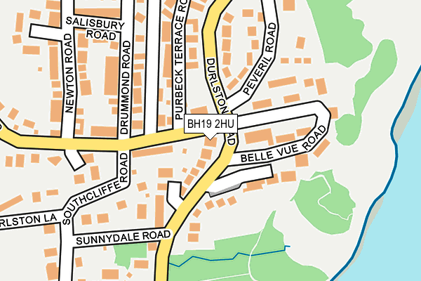 BH19 2HU map - OS OpenMap – Local (Ordnance Survey) BH19 2HU map - OS OpenMap – Local (Ordnance Survey)