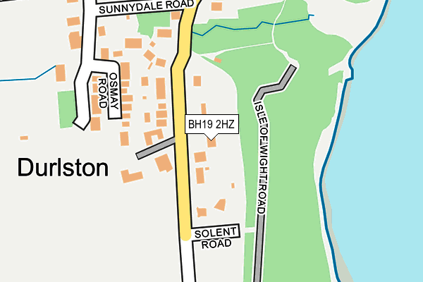 BH19 2HZ map - OS OpenMap – Local (Ordnance Survey) BH19 2HZ map - OS OpenMap – Local (Ordnance Survey)
