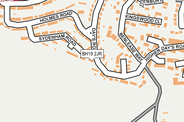 BH19 2JR map - OS OpenMap – Local (Ordnance Survey) BH19 2JR map - OS OpenMap – Local (Ordnance Survey)