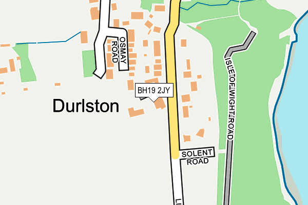 BH19 2JY map - OS OpenMap – Local (Ordnance Survey) BH19 2JY map - OS OpenMap – Local (Ordnance Survey)