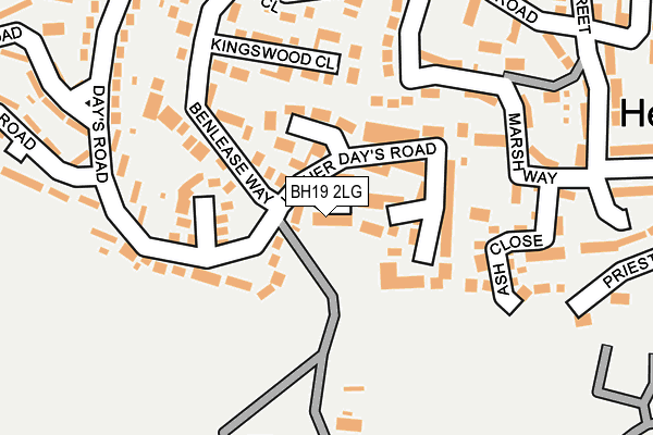 BH19 2LG map - OS OpenMap – Local (Ordnance Survey) BH19 2LG map - OS OpenMap – Local (Ordnance Survey)