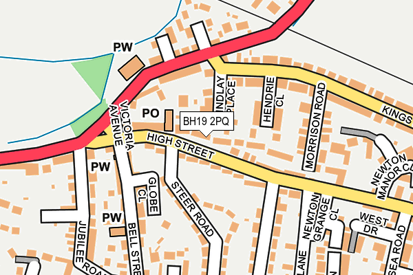 BH19 2PQ map - OS OpenMap – Local (Ordnance Survey) BH19 2PQ map - OS OpenMap – Local (Ordnance Survey)