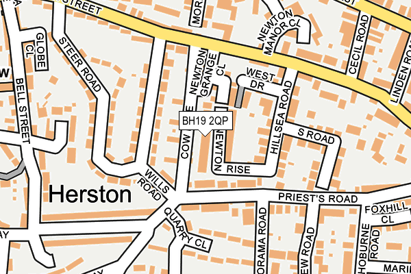 BH19 2QP map - OS OpenMap – Local (Ordnance Survey) BH19 2QP map - OS OpenMap – Local (Ordnance Survey)