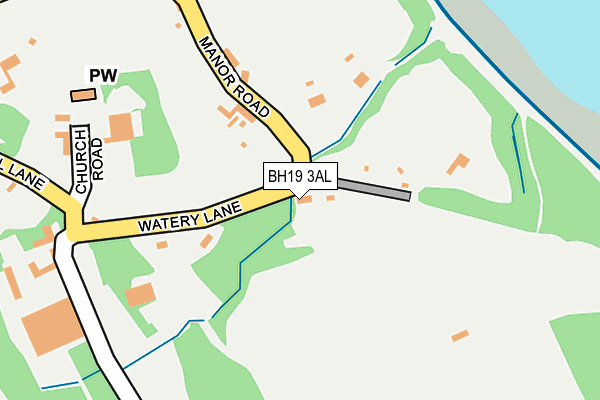 BH19 3AL map - OS OpenMap – Local (Ordnance Survey)