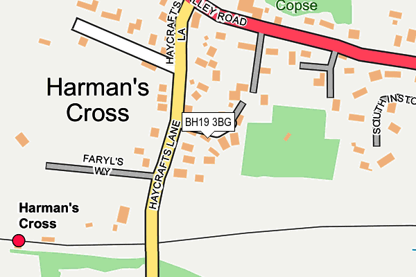 BH19 3BG map - OS OpenMap – Local (Ordnance Survey)