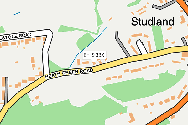 BH19 3BX map - OS OpenMap – Local (Ordnance Survey)